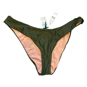 NWT J.Crew Army Hunter Green Bikini Bottom Size Medium